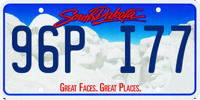 SD license plate 96PI77