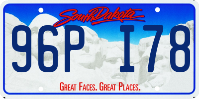SD license plate 96PI78