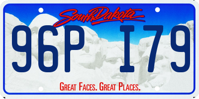 SD license plate 96PI79