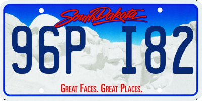 SD license plate 96PI82