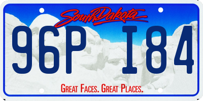 SD license plate 96PI84