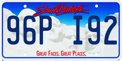 SD license plate 96PI92