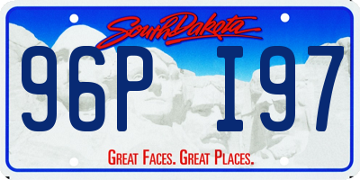 SD license plate 96PI97