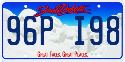 SD license plate 96PI98