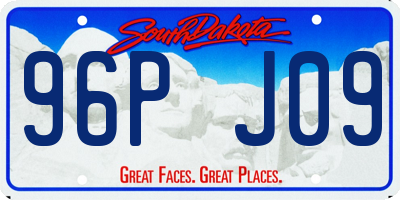 SD license plate 96PJ09