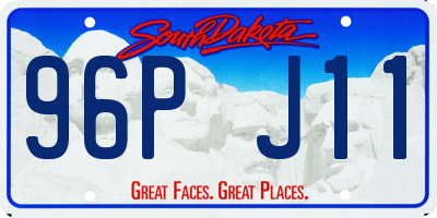 SD license plate 96PJ11