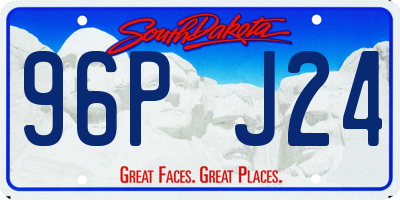 SD license plate 96PJ24