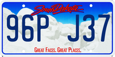 SD license plate 96PJ37