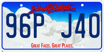 SD license plate 96PJ40
