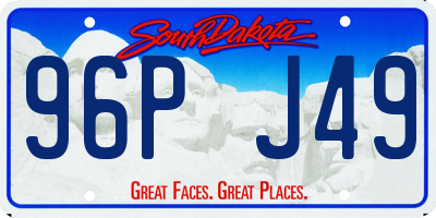 SD license plate 96PJ49