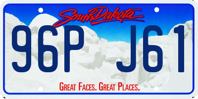 SD license plate 96PJ61