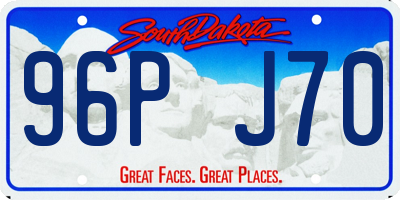 SD license plate 96PJ70