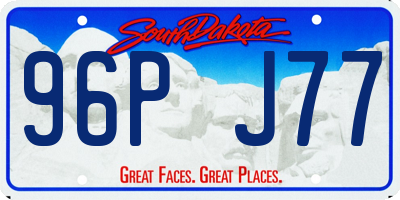 SD license plate 96PJ77