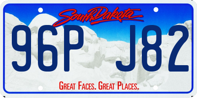 SD license plate 96PJ82