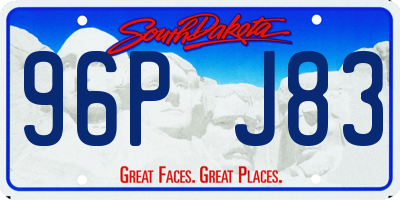 SD license plate 96PJ83