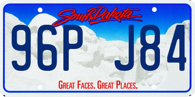 SD license plate 96PJ84