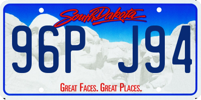 SD license plate 96PJ94