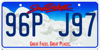 SD license plate 96PJ97