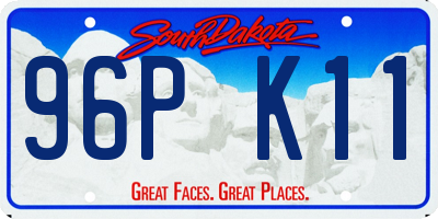 SD license plate 96PK11