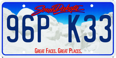 SD license plate 96PK33