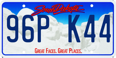 SD license plate 96PK44