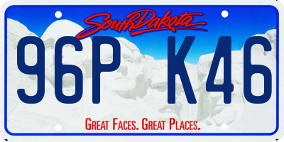 SD license plate 96PK46