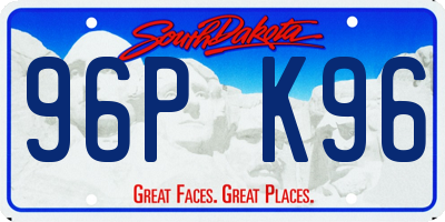 SD license plate 96PK96