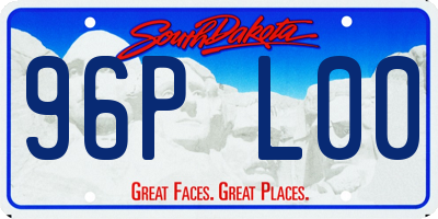 SD license plate 96PL00