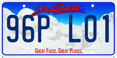 SD license plate 96PL01