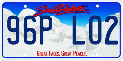 SD license plate 96PL02