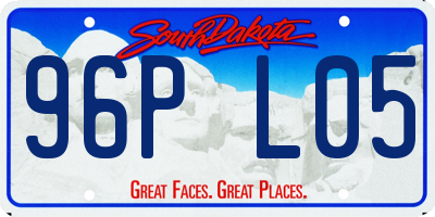 SD license plate 96PL05