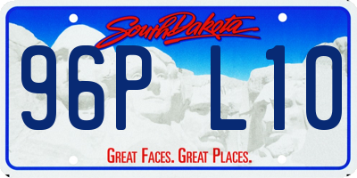 SD license plate 96PL10