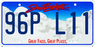 SD license plate 96PL11