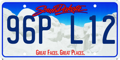 SD license plate 96PL12