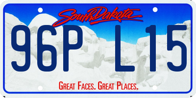SD license plate 96PL15
