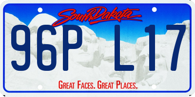 SD license plate 96PL17
