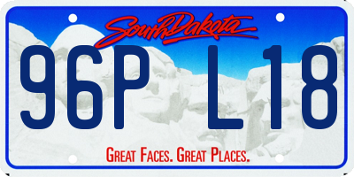 SD license plate 96PL18