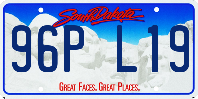 SD license plate 96PL19