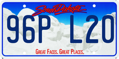 SD license plate 96PL20