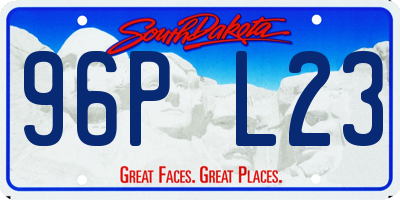SD license plate 96PL23