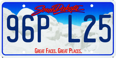 SD license plate 96PL25