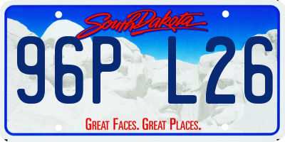 SD license plate 96PL26