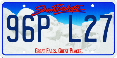 SD license plate 96PL27