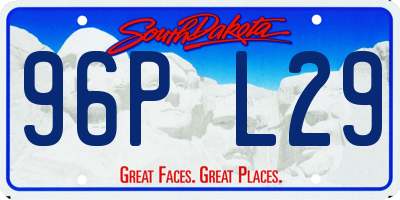 SD license plate 96PL29