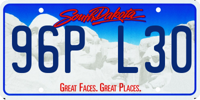 SD license plate 96PL30