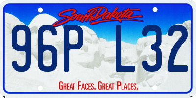 SD license plate 96PL32