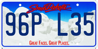 SD license plate 96PL35