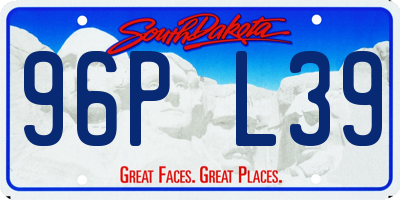 SD license plate 96PL39