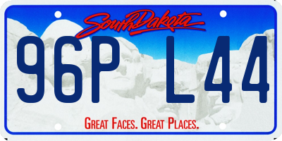 SD license plate 96PL44