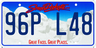 SD license plate 96PL48
